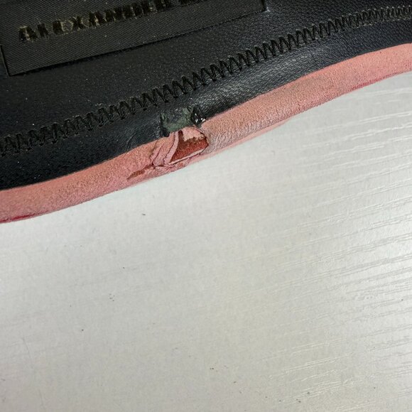 Alexander Wang Pink Suede Block Heel Slides - Picture 10 of 11